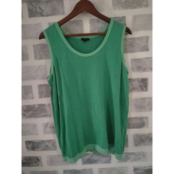 Talbots Charming Cardigan Set Sz 1X Green Classic Layered Casual Workwear Preppy - Picture 5 of 7